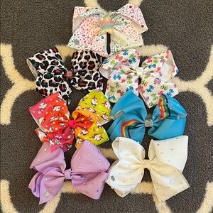 Set of 7 JoJo Siwa Colorful Large Girls Hair Bows